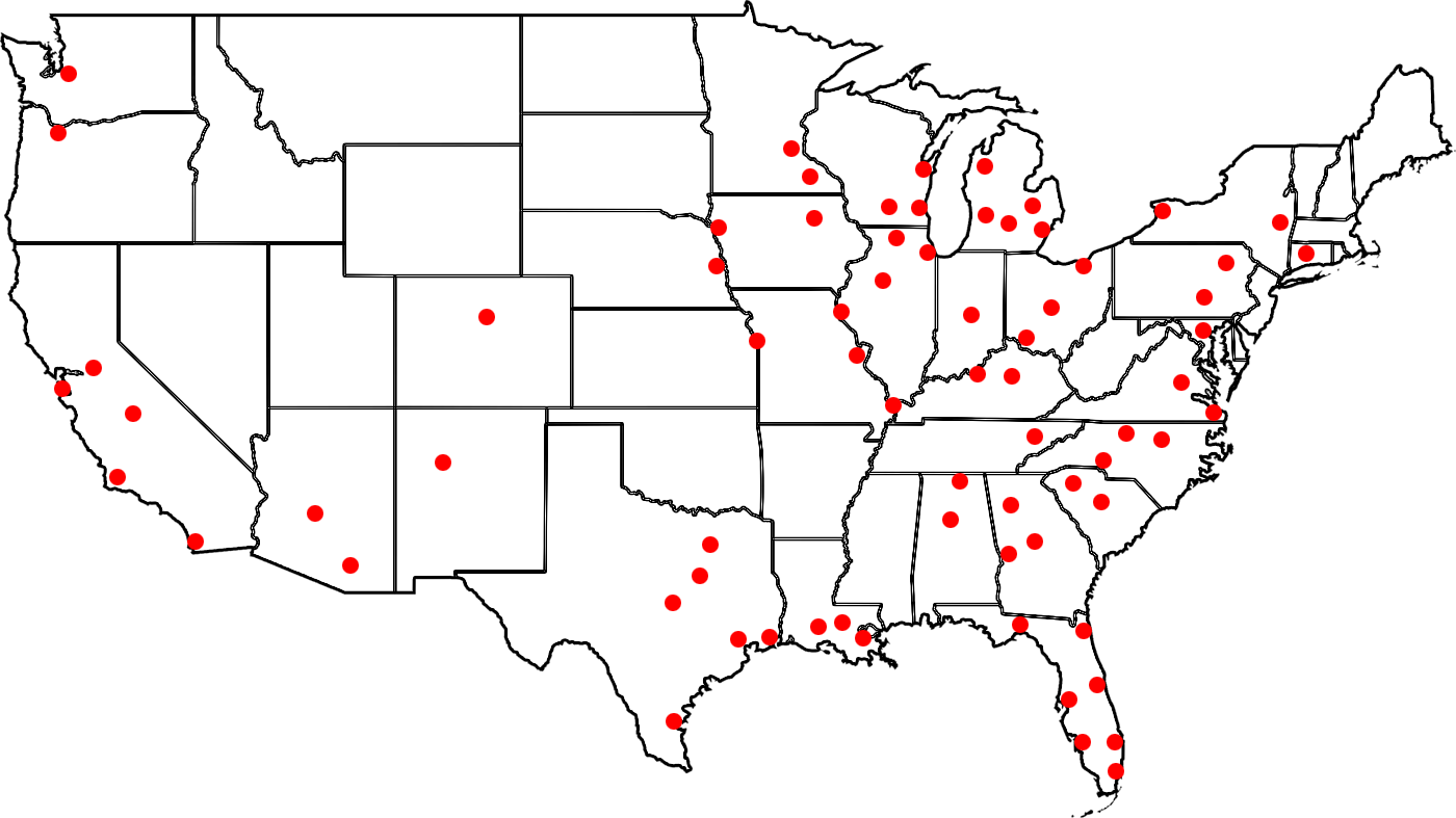 US Market Map